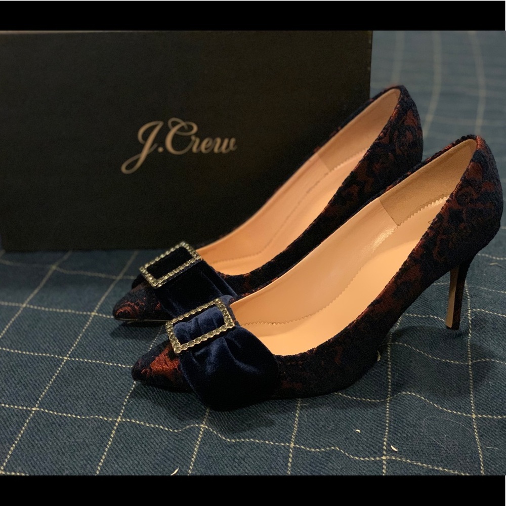 NWOT J Crew Suede Heels